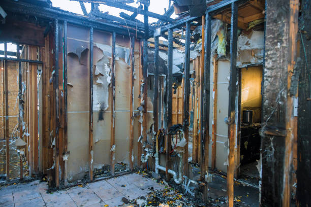 Professional Fire Damage Removal technician working in Westminster, TX